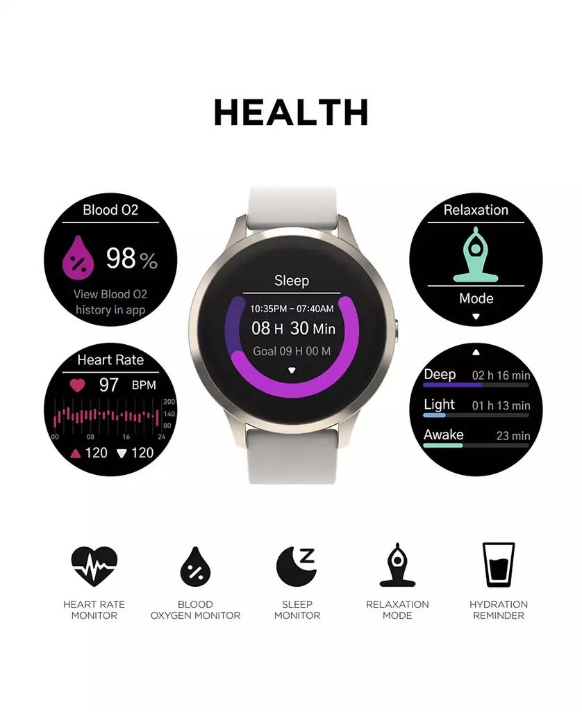 iTouch Sport 4 Unisex Silicone Strap Smartwatch 43.2mm 3