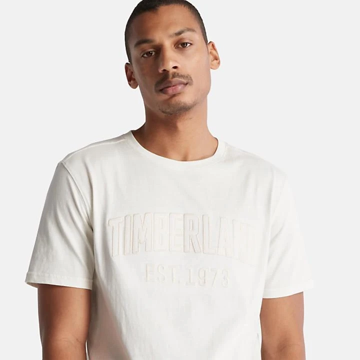 Timberland Modern Wash Brand Carrier Tee for Men in White 3