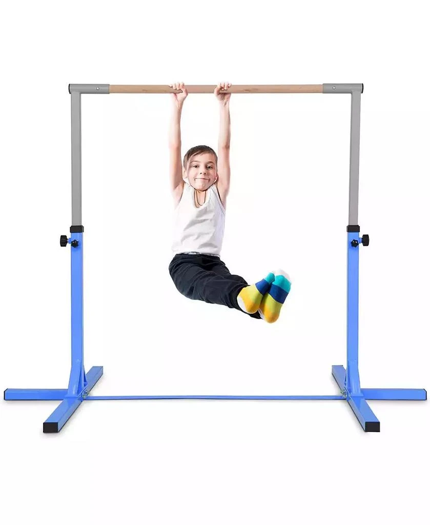 KUYOTQ Adjustable Gymnastics Horizontal Bar for Kids 4