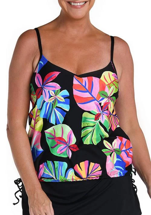 24th and Ocean And Ocean Blouson Tankini Swim Top 1