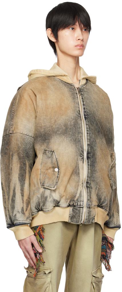 Alchemist Indigo Creed Denim Bomber Jacket