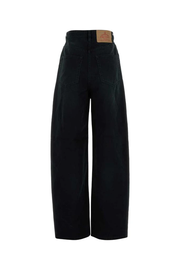 Prada Black Denim Wide-leg Jeans 2