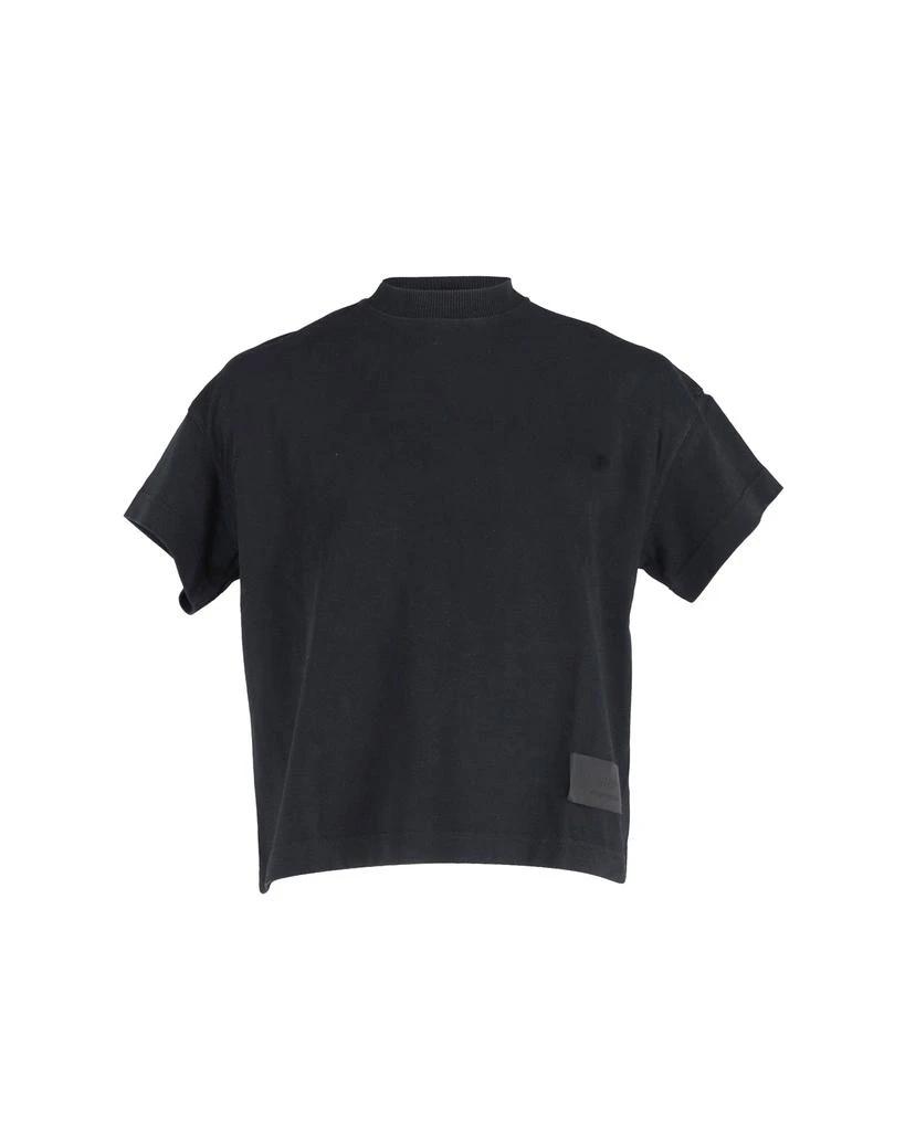 ami paris AMI Paris High Neck T-Shirt in Black Cotton 1