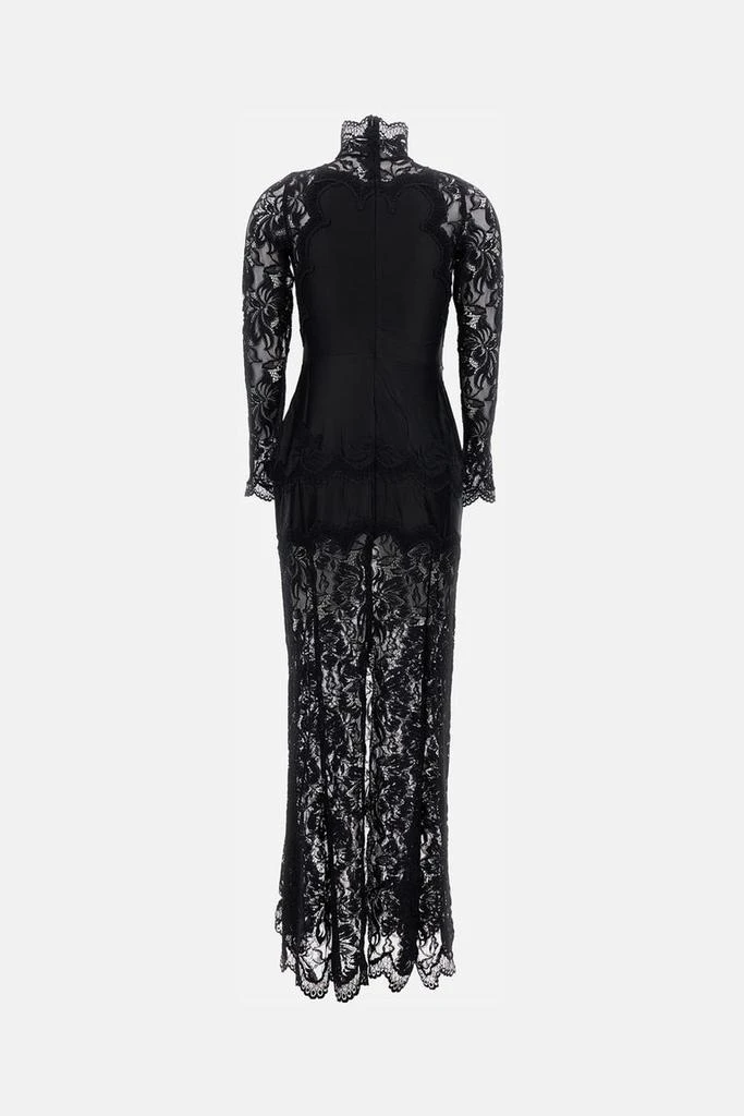 chinese dress ladies Aileen Ruffle Tiered Silk Satin Midi Dress