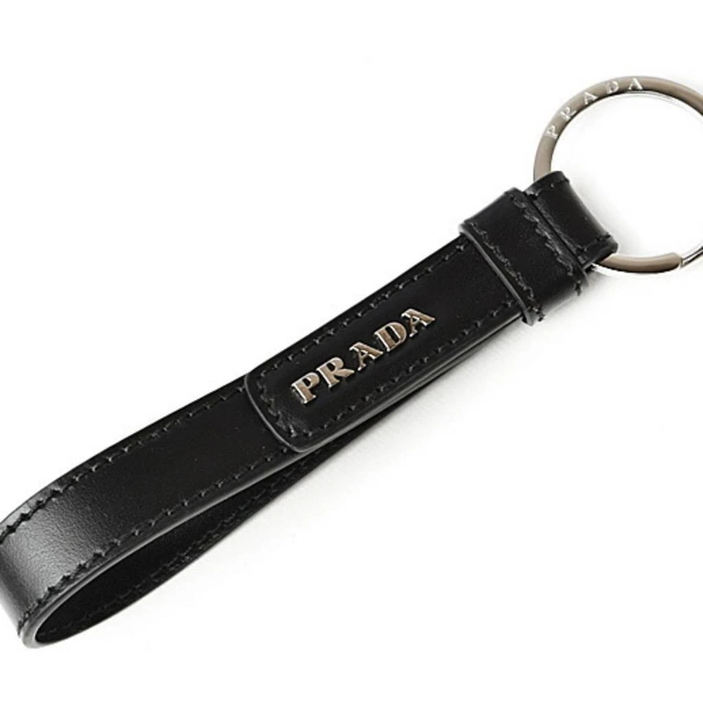 Prada Leather Metal Keyring (Pre-Owned)