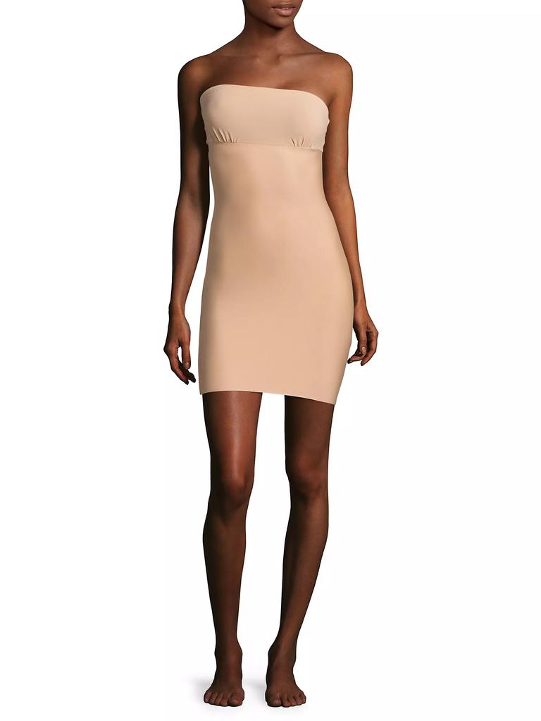 Commando Two-Faced Tech Strapless Slip Dress