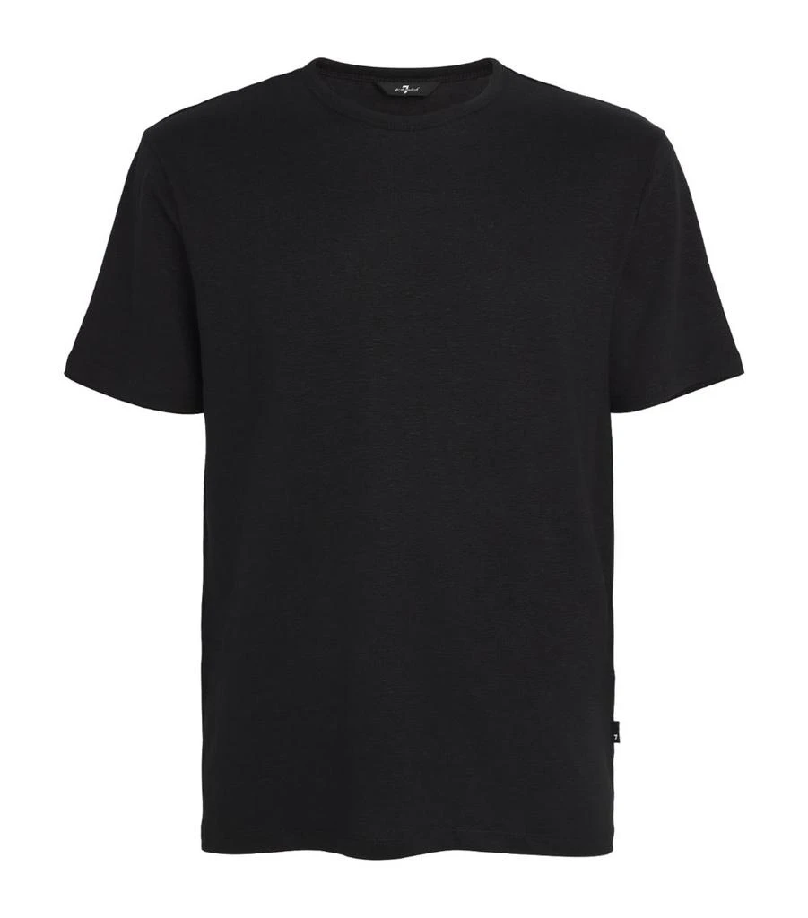 7 For All Mankind Linen-Blend T-Shirt 1