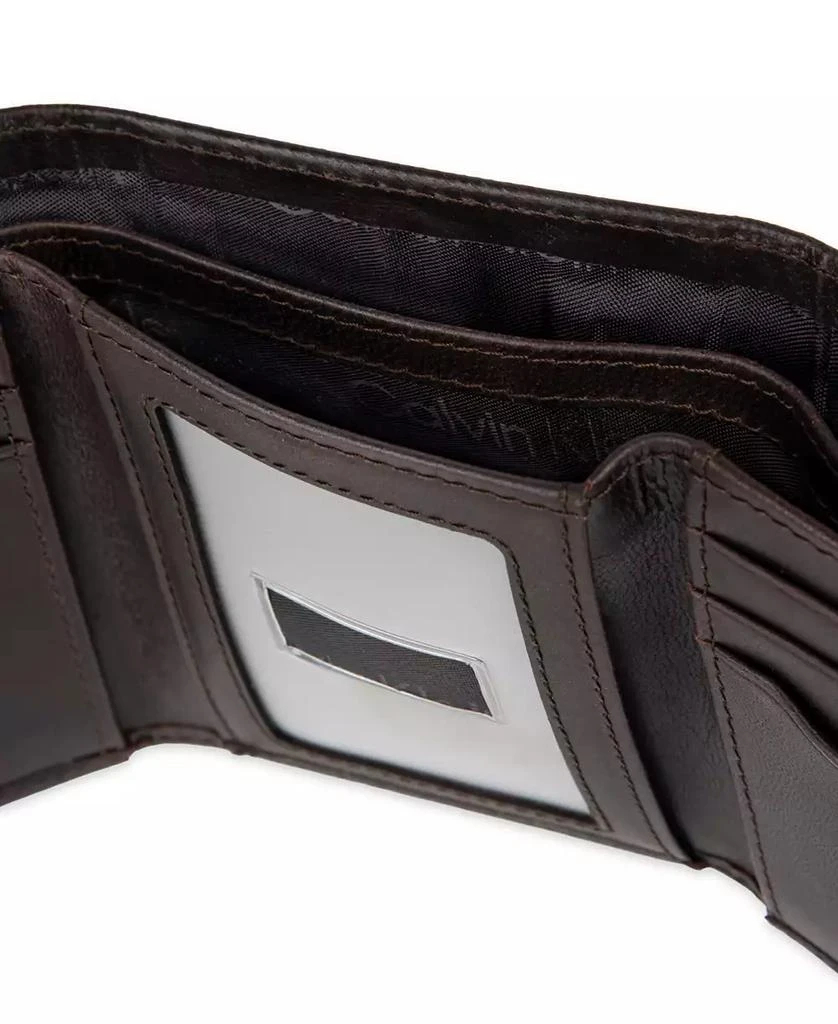 Calvin Klein Men's RFID Two Tone Arcadia Leather Trifold Wallet 5