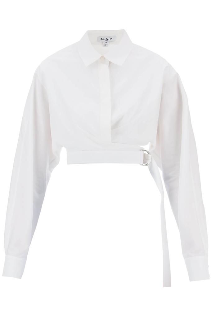 ALAIA crossover shirt in japanese poplin