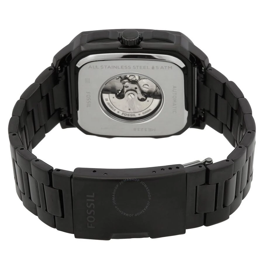Fossil Inscription Automatic Black Dial Men's Watch ME3238 3