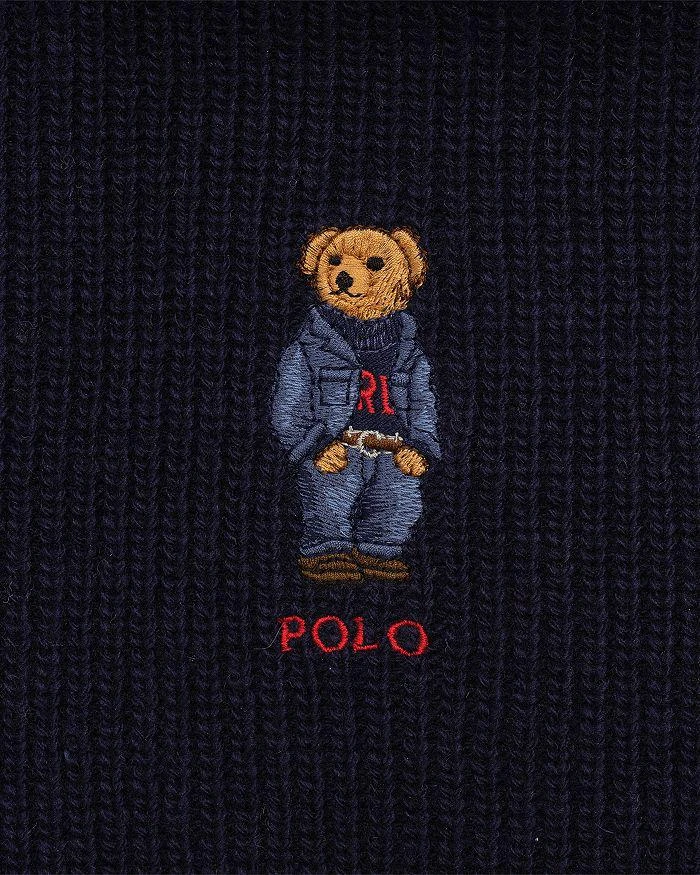 Ralph Lauren Solid Denim Bear Scarf 3
