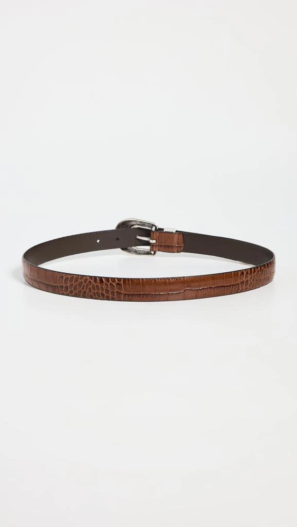 Andersons Narrow Western Mock Croc Belt 3