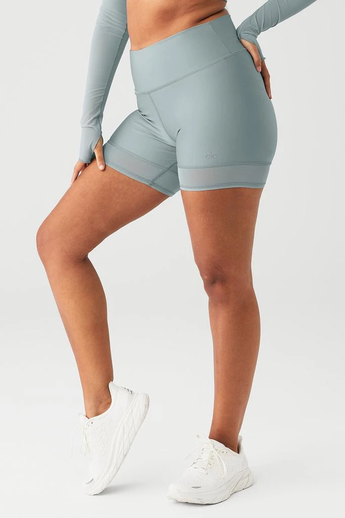 Alo 5" Airlift Double Trouble Biker Short - Cosmic Grey 7