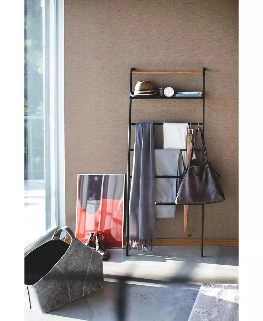 Yamazaki Tower Leaning Ladder With Shelf 4