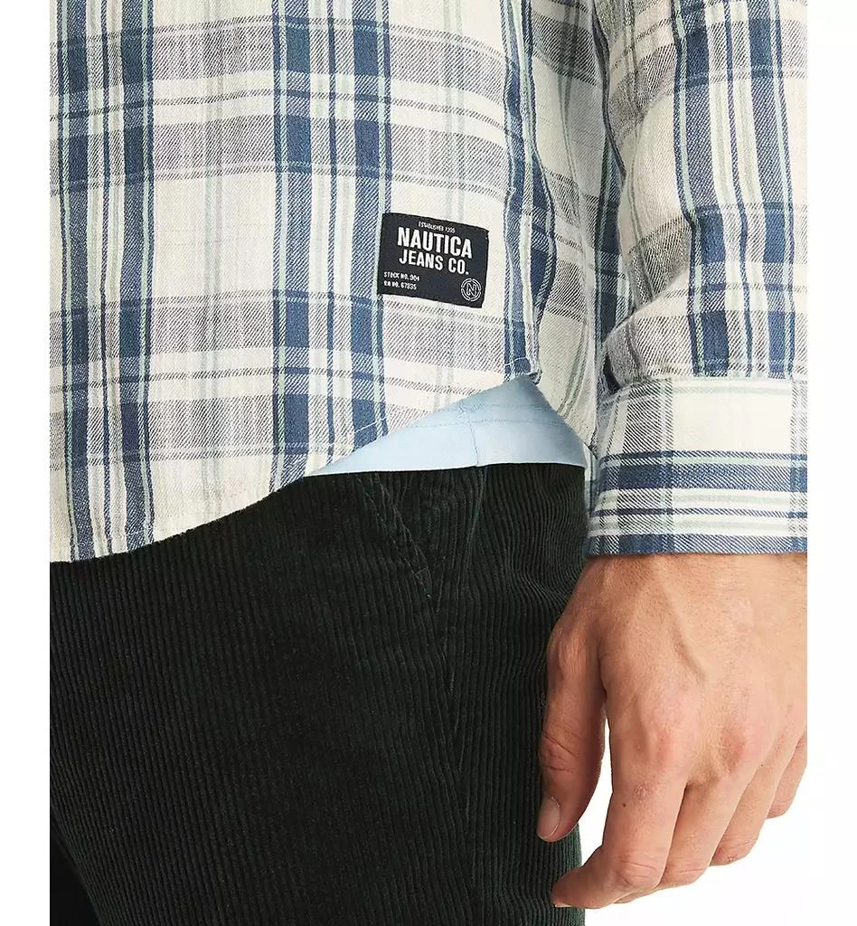 Nautica Men's Classic-Fit Plaid Button-Down Twill Shirt 3