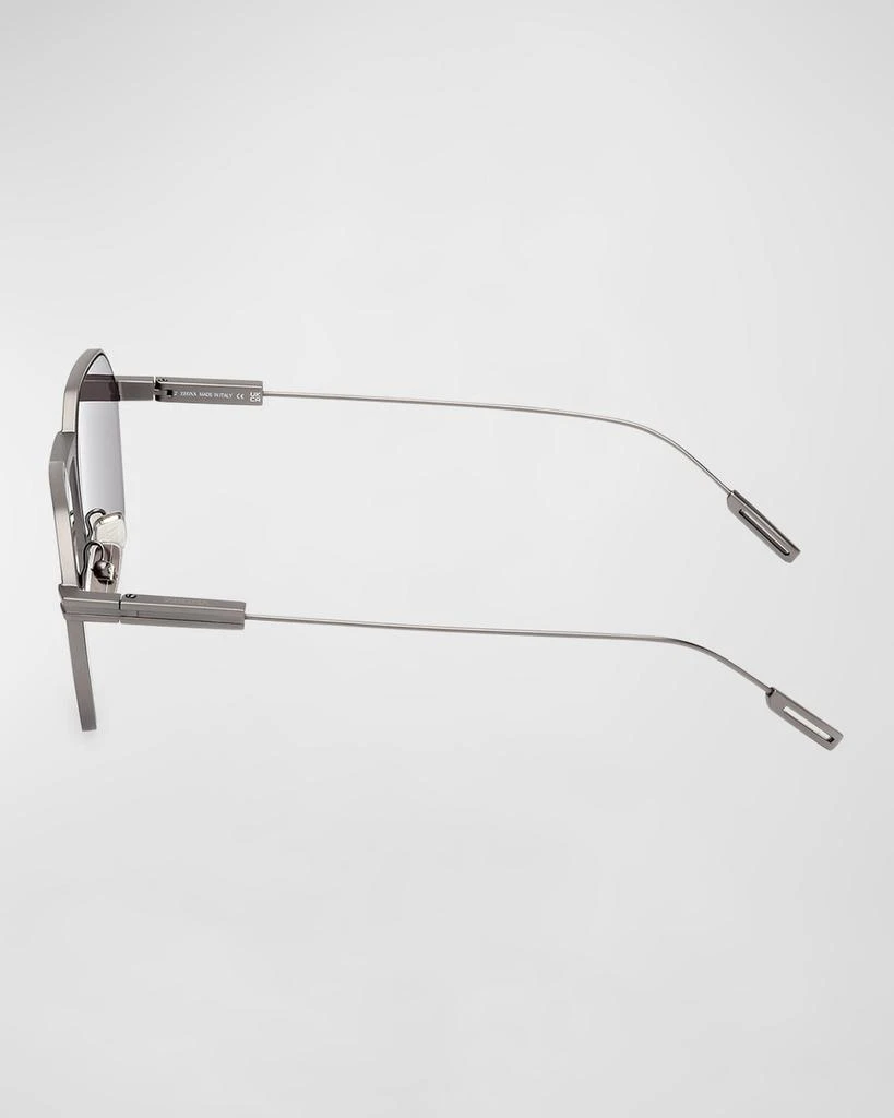 Zegna Men's Metal Round Sunglasses 4