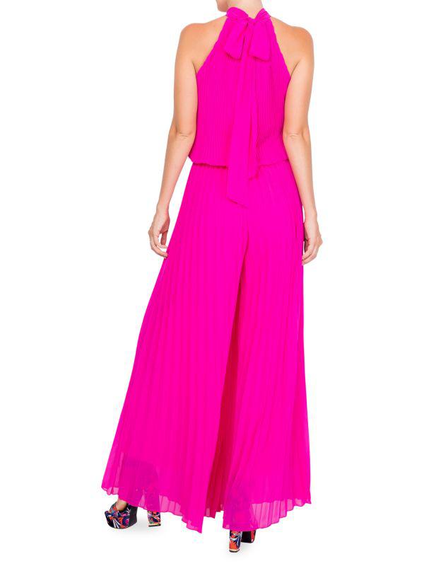 Meghan LA Wild Orchard Pleated Jumpsuit