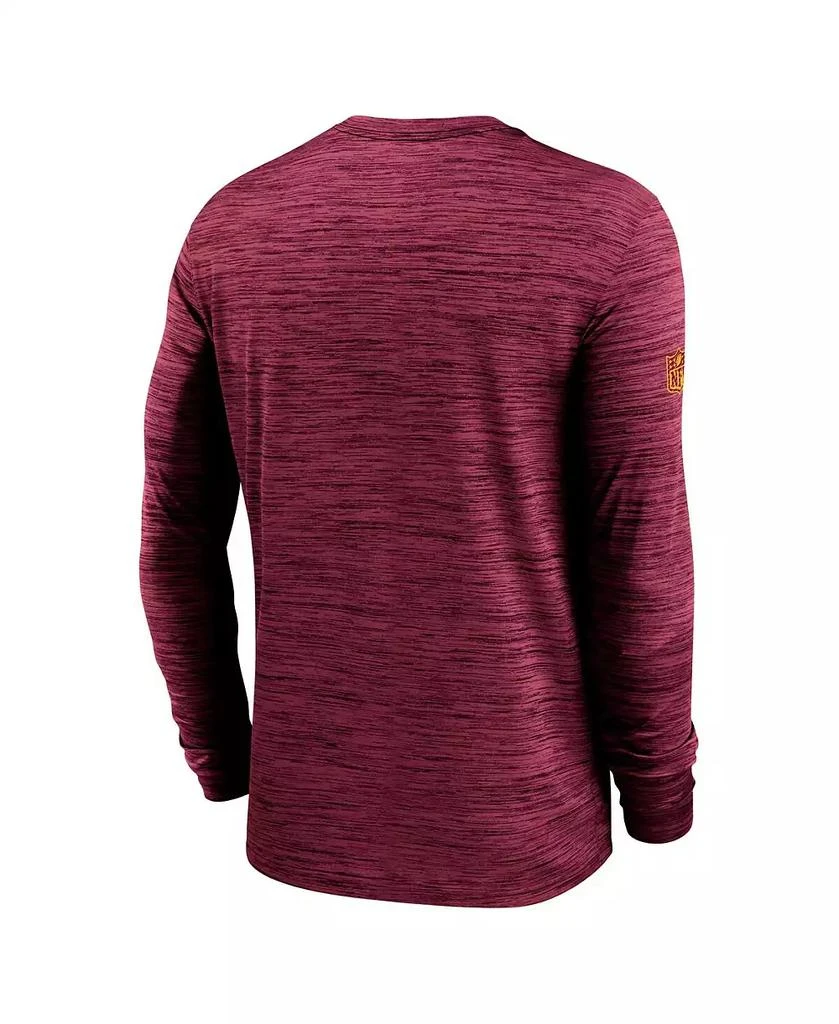 NIKE Men's Burgundy Washington Commanders 2024 Sideline Velocity Performance Long Sleeve T-Shirt 3