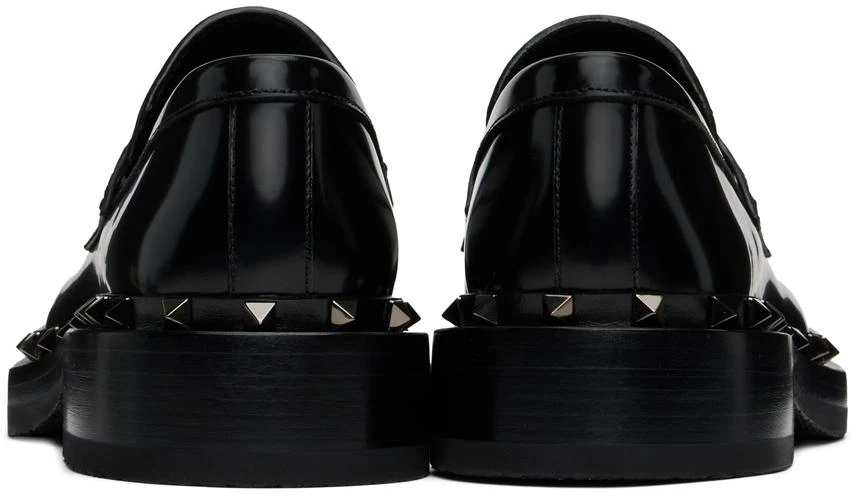 Valentino Black Rockstud M-Way Loafers 2