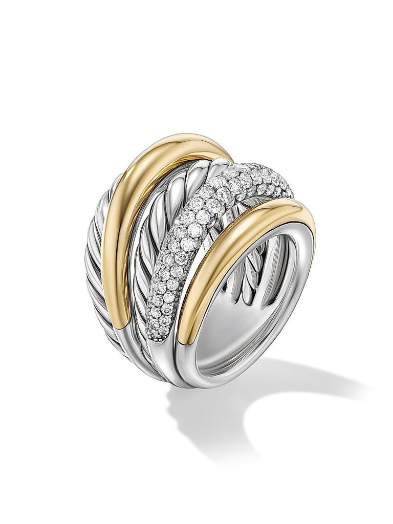 David Yurman DY Mercer™ Multi Row Ring in Sterling Silver