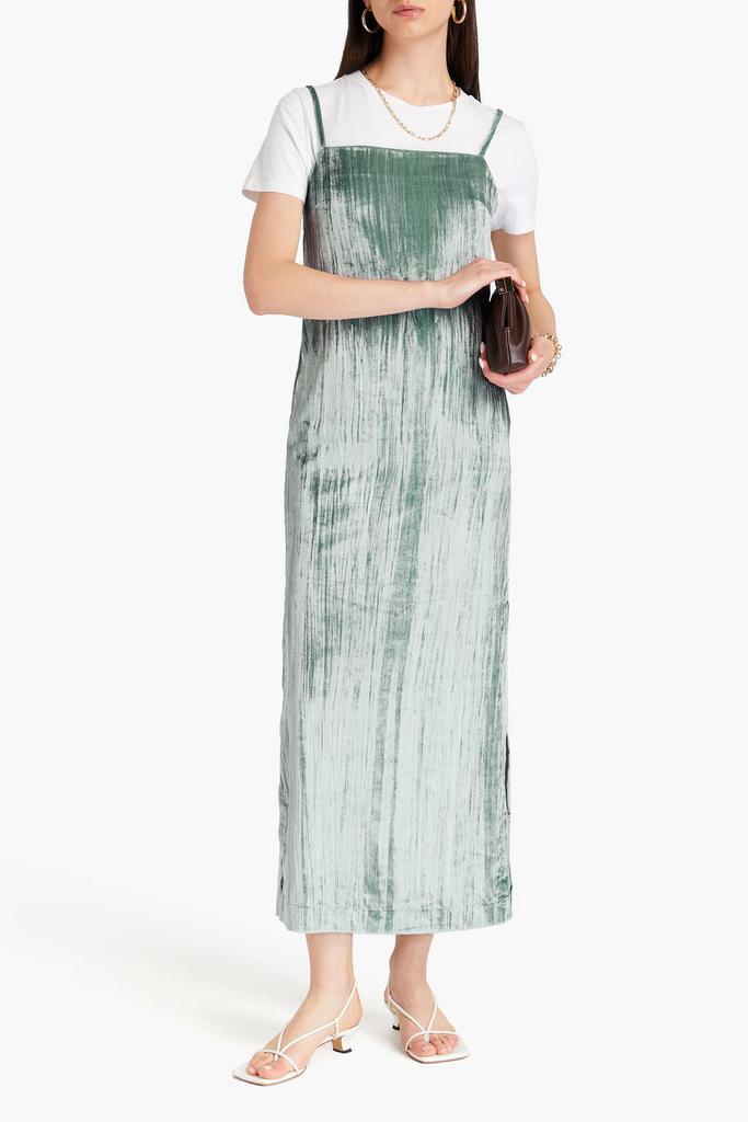 Loulou Studio Etinas crushed-velvet maxi dress