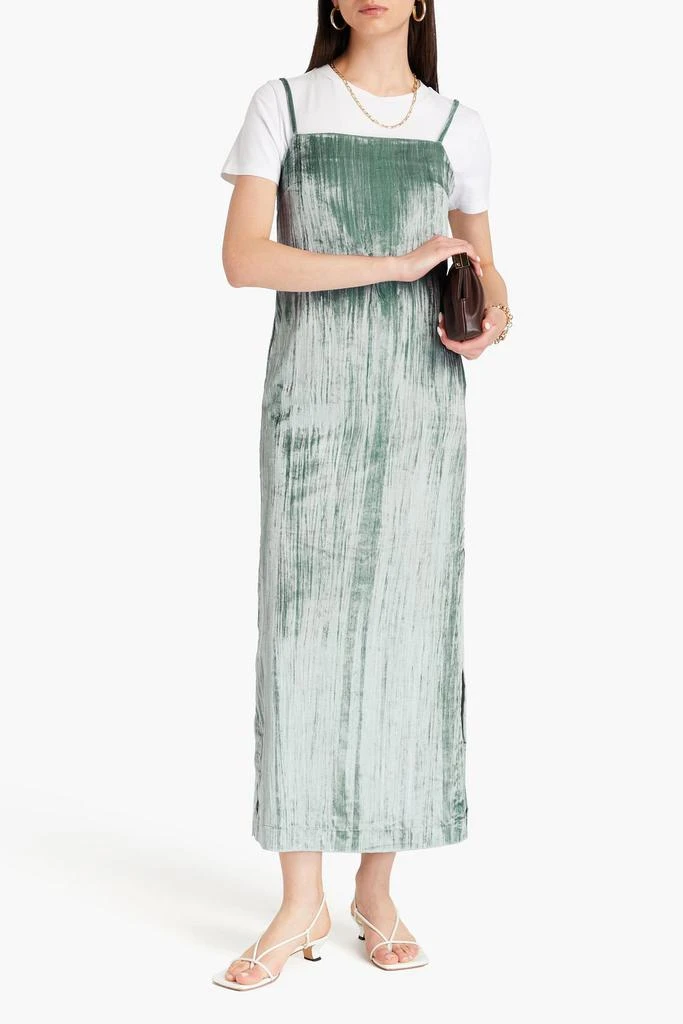 Loulou Studio Etinas crushed-velvet maxi dress 2