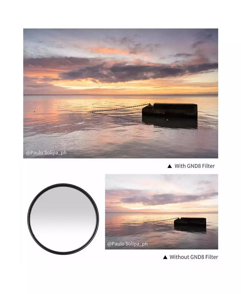 K&F Concept 77mm Nano-X Soft-Edge GND8 0.9 3-Stop Filter 9