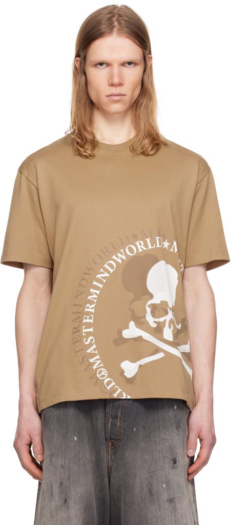 mastermind WORLD Tan MW Flash T-shirt