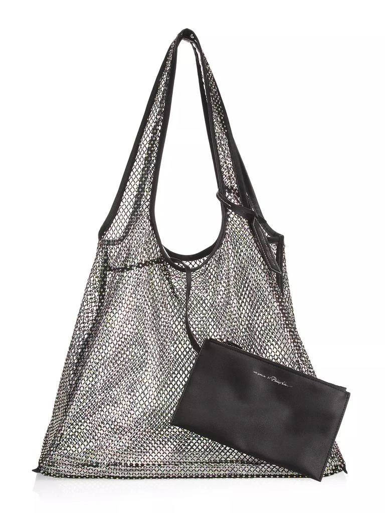 3.1 Phillip Lim Crystal-Embellished Mesh Market Tote 4