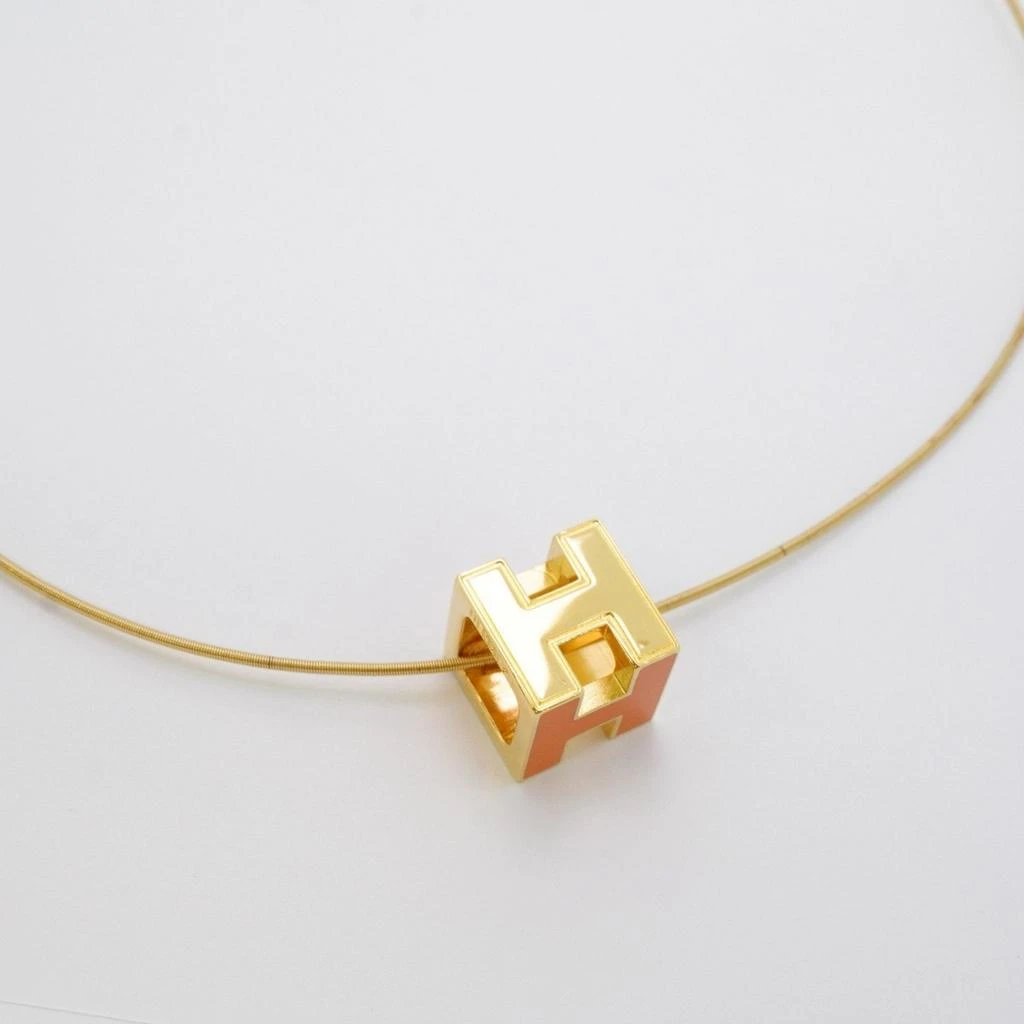 Hermes gold gold Plating Necklace (Pre-Owned) 2