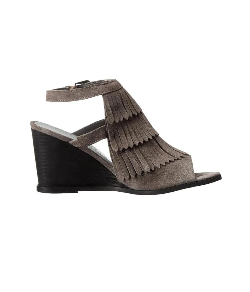 VOLATILE Women's Notion Fringe Wedges In Grey 1