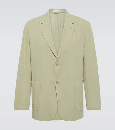 AURALEE Cotton and silk blazer 1