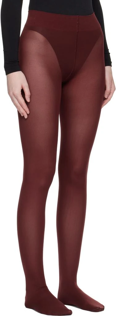 Wolford Burgundy Velvet de Luxe 66 Tights 2