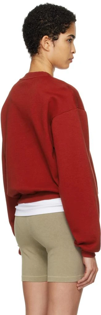SKIMS Red Cotton Fleece Classic Crewneck Sweatshirt 3