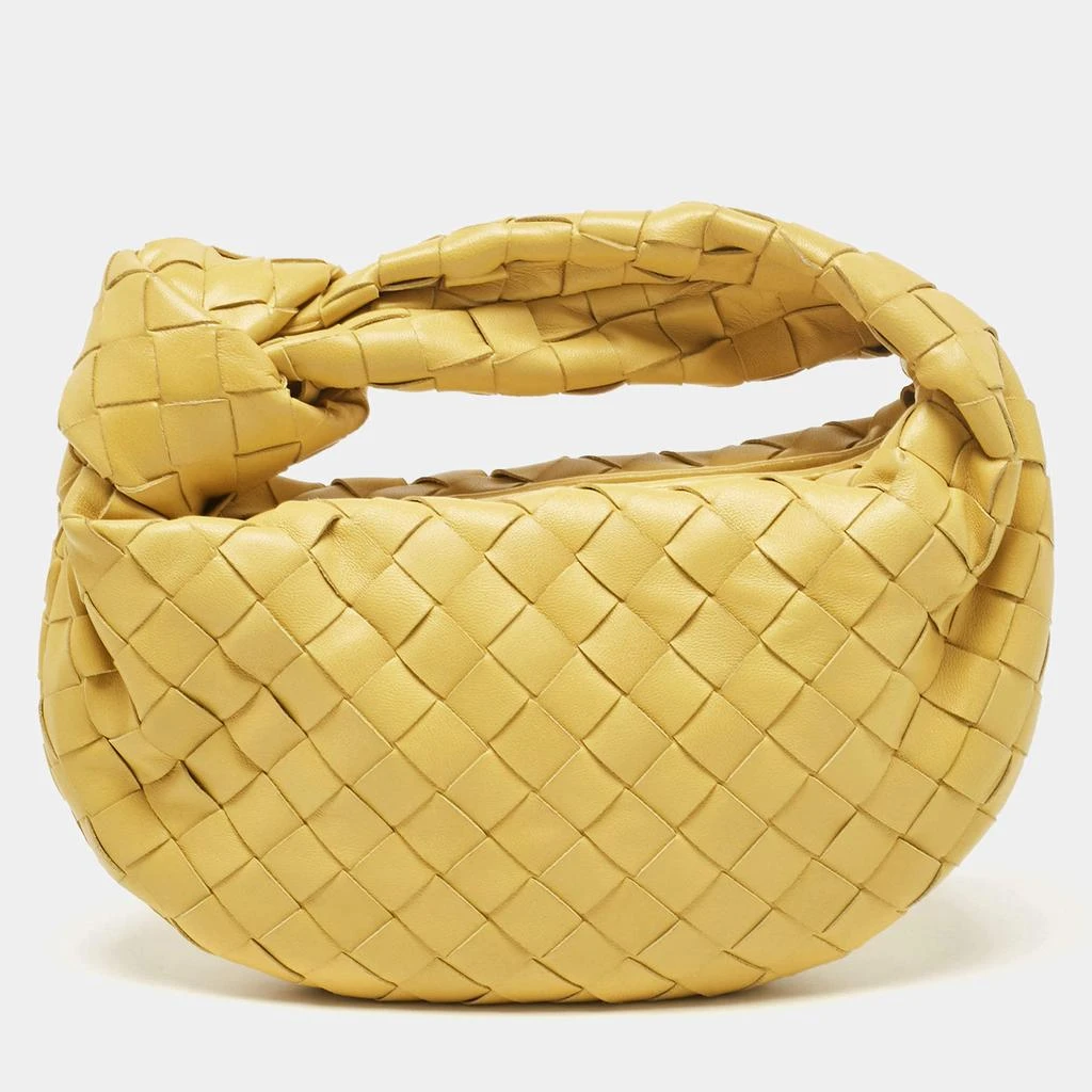 Bottega Veneta Bottega Veneta Yellow Intrecciato Leather Mini BV Jodie Bag 1