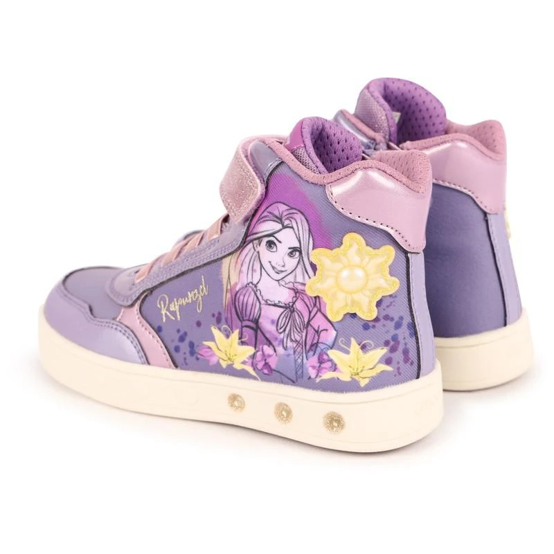 Geox Rapunzel velcro straps sneaker in lilac 2