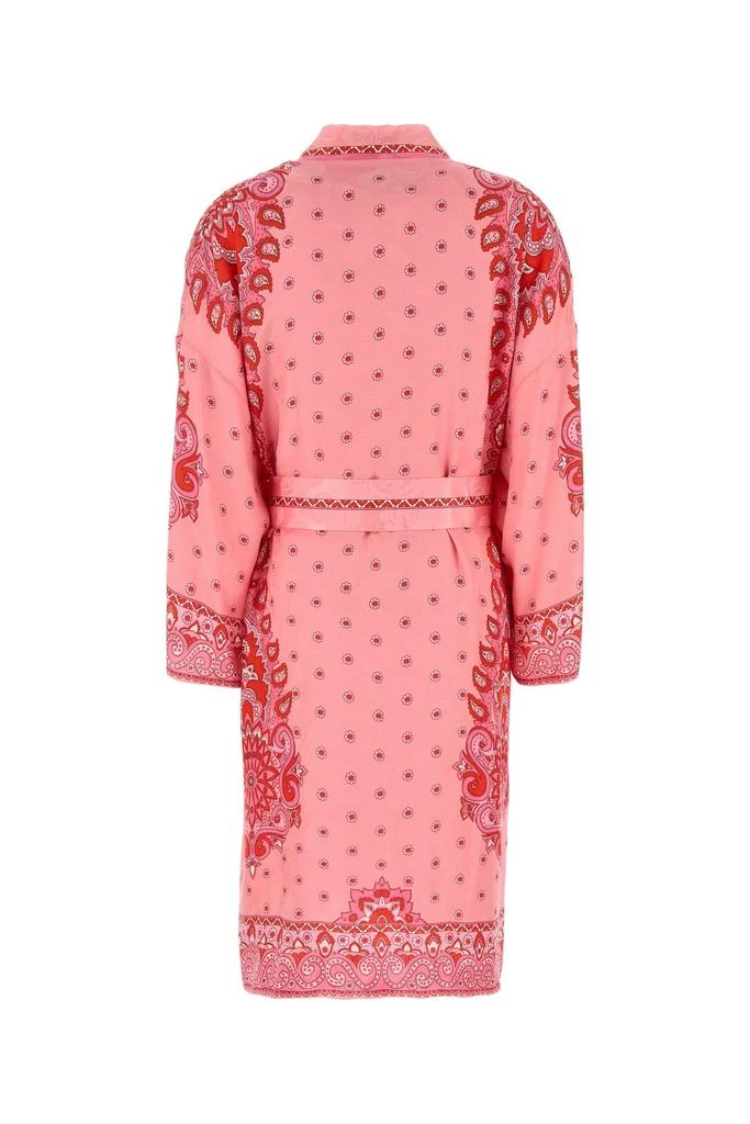 ETRO Printed satin kimono 2