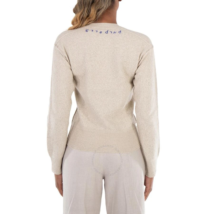 Burberry Burberry Crewneck Logo Embroidered Sweater, Size Medium 3