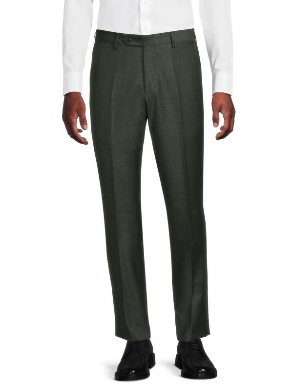 Zanella Virgin Wool Dress Modern-Fit Pants
