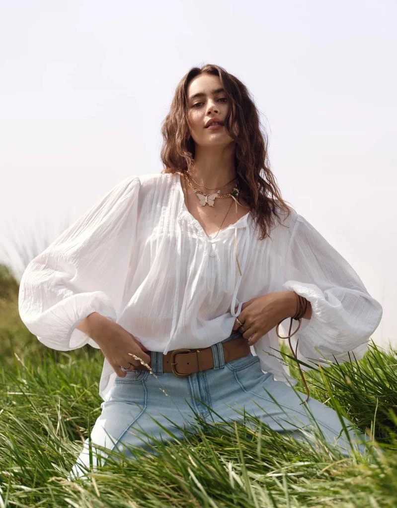 AE AE Long-Sleeve Breezy Boho Blouse 1