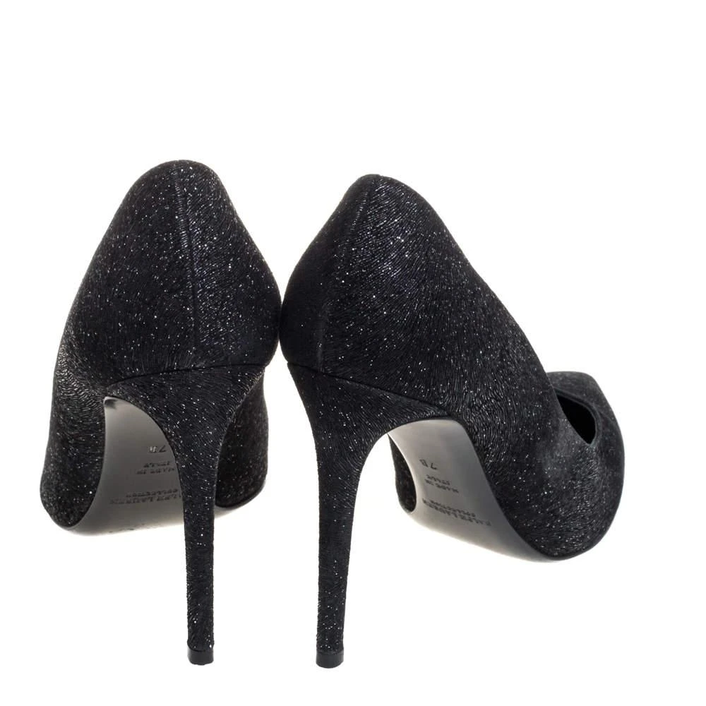 Ralph Lauren Ralph Lauren Black Glitter Pointed Toe Pumps Size 37 6