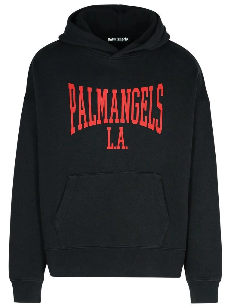 Palm Angels Palm Angels Logo Printed Drop Shoulder Hoodie 1