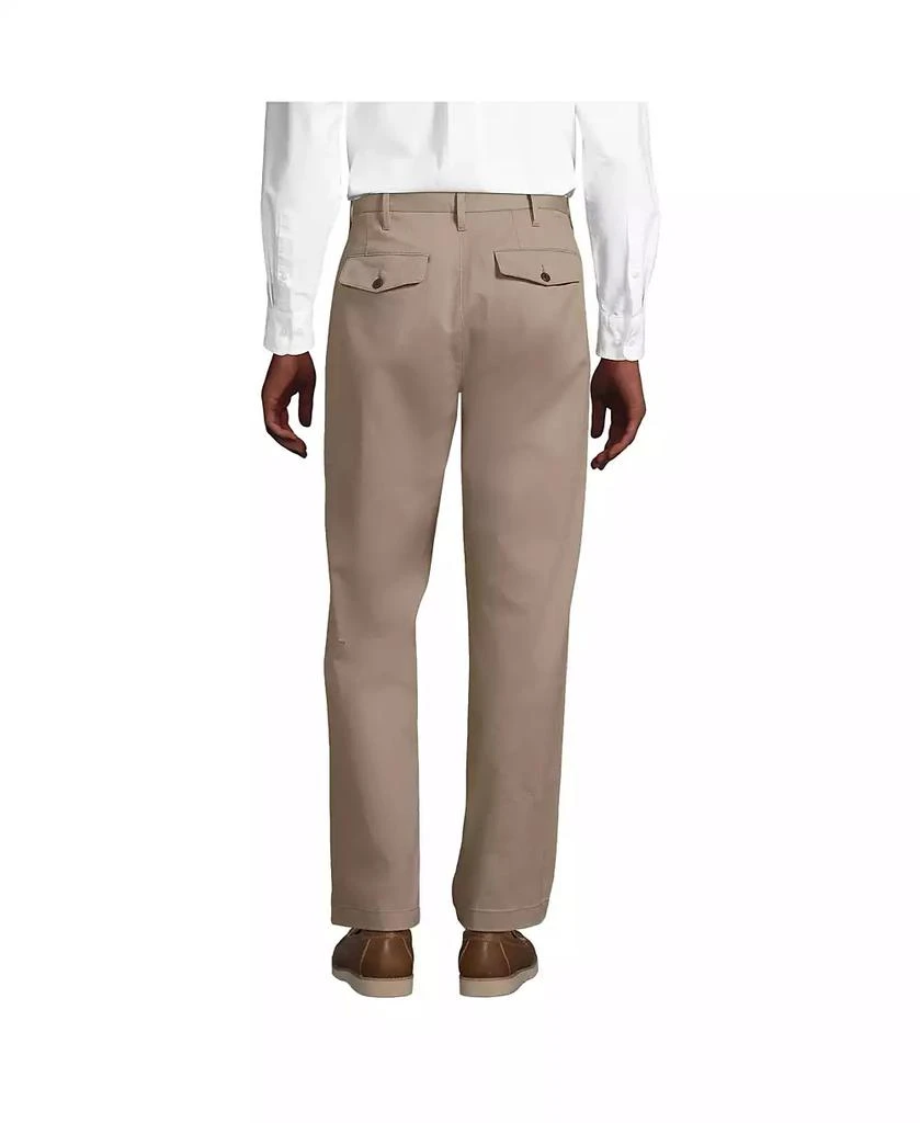 Lands' End Men's Relaxed Fit Pleated Knockabout Chino Pants 3