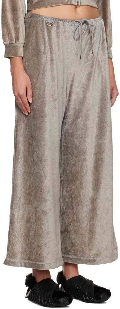 doublet Gray Crystal-Cut Lounge Pants 2