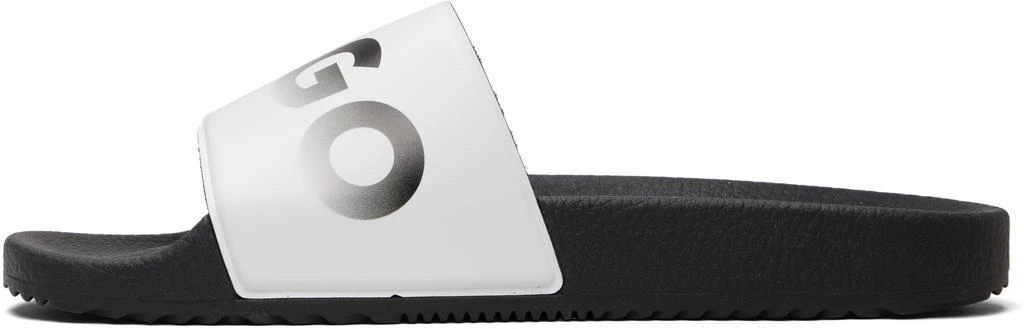 Hugo Boss White Logo Slides 3