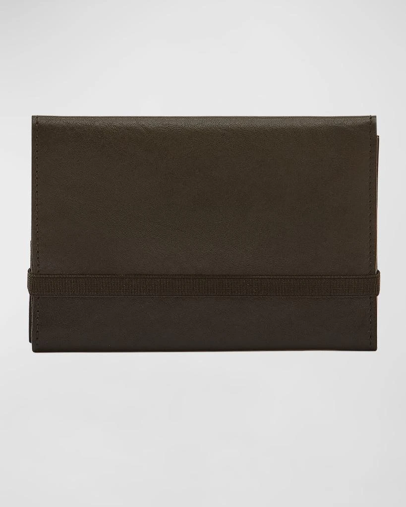 Il Bisonte Men's Elastic Band Trifold Wallet 1