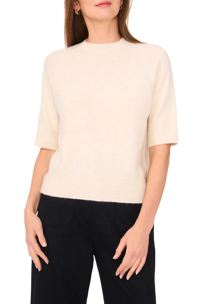 Vince Camuto Crewneck Short Sleeve Sweater