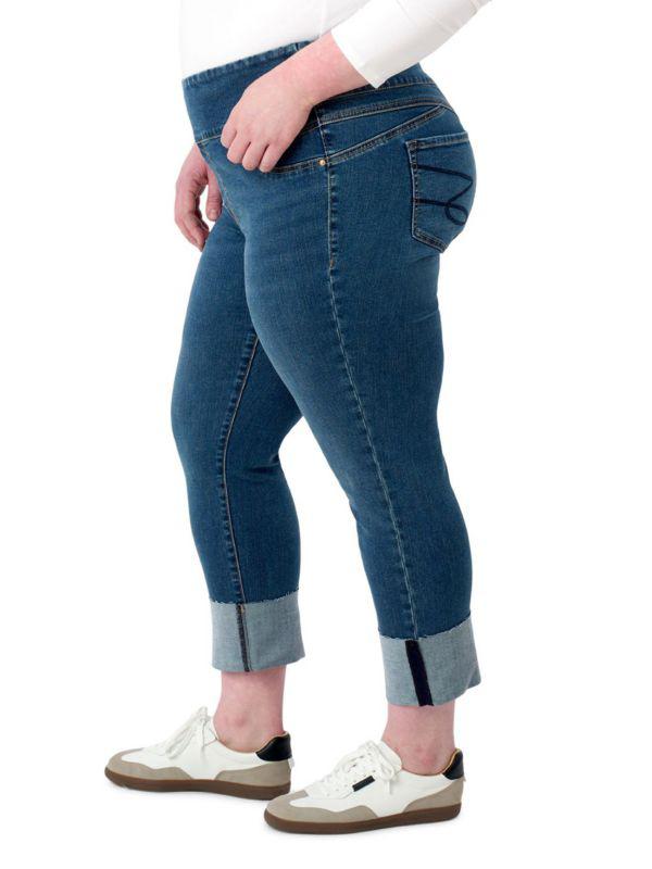 Seven7 ​The Pull High-Rise Cuffed Skinny Jeans