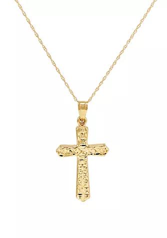 Belk & Co. Co. Pendant Necklace In 10K Yellow Gold