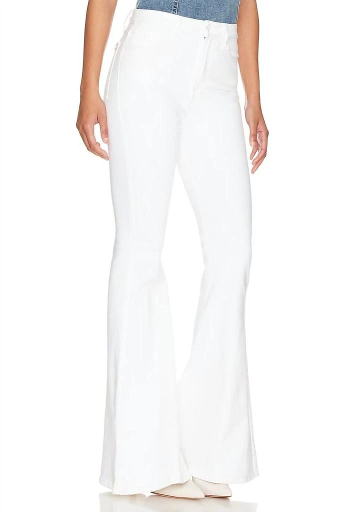 7 For All Mankind Mega Flare Jeans In White 3